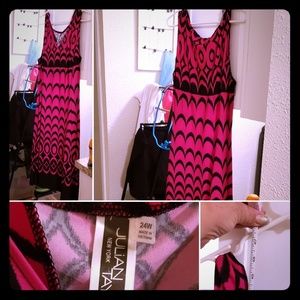 Very nice pink and black summer dress
